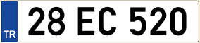 Truck License Plate